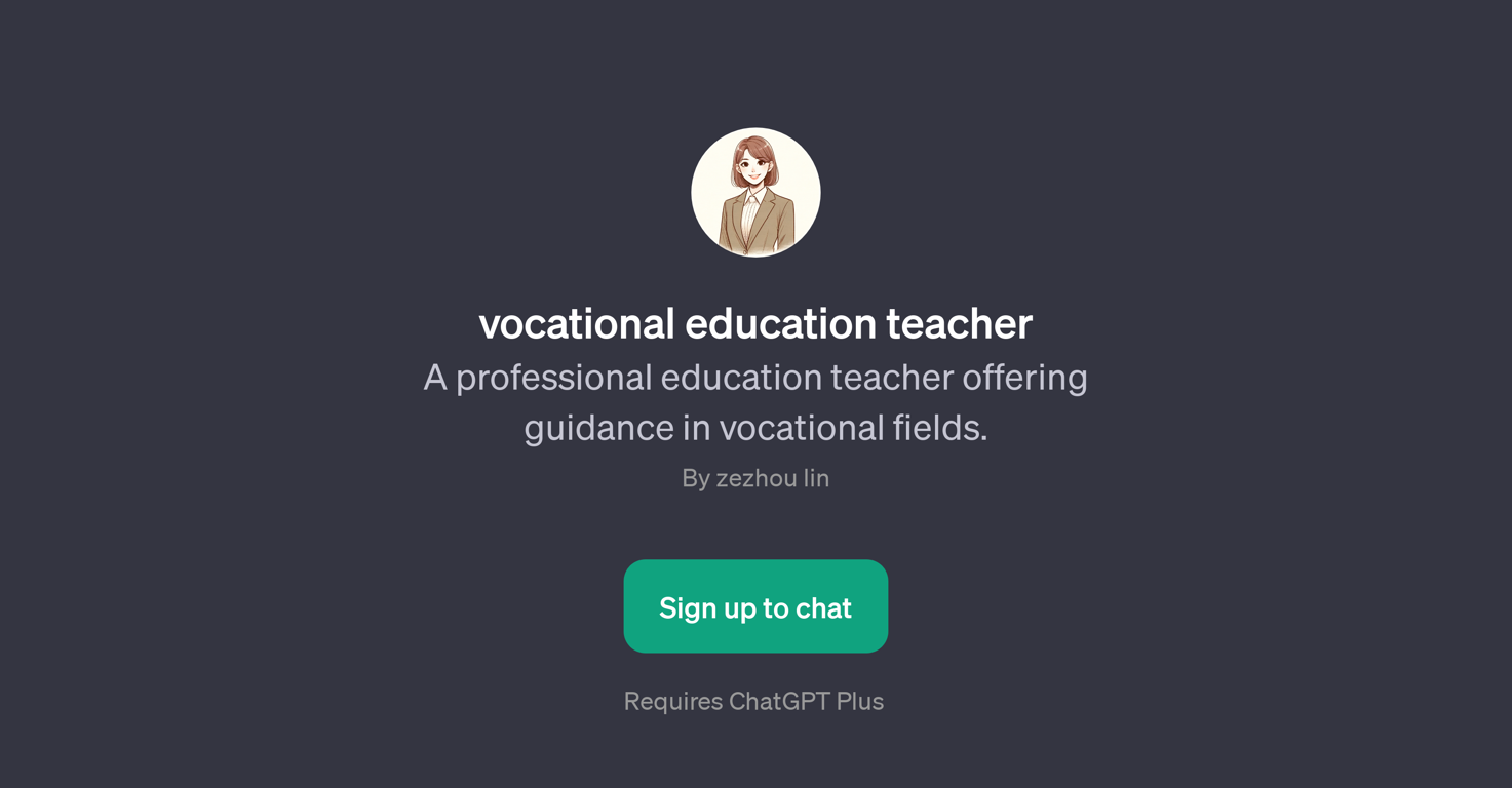 Vocational Education Teacher GPT website