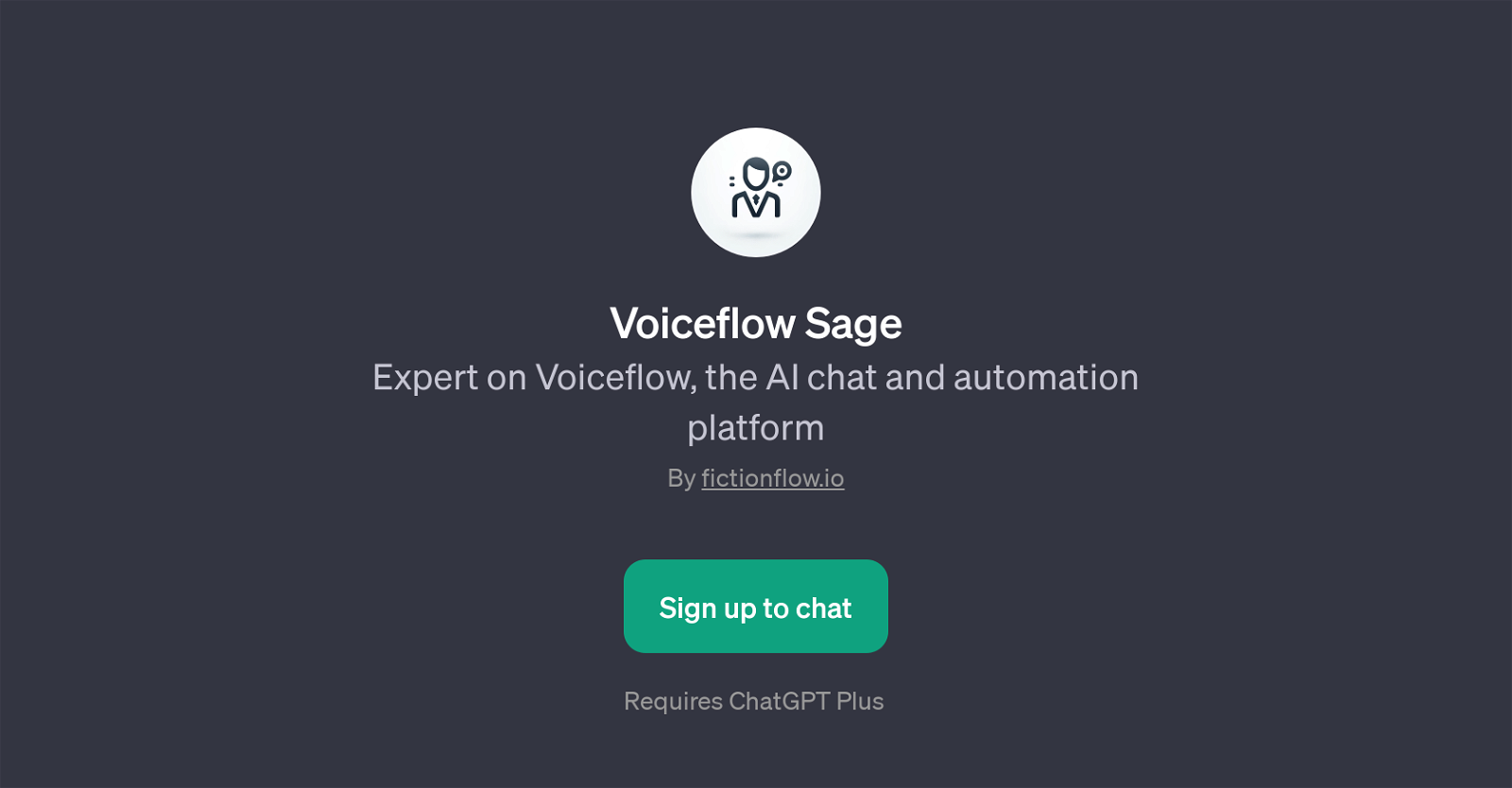 Voiceflow Sage website