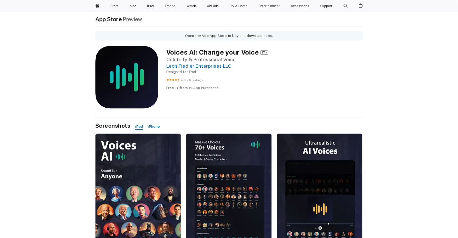 Voices AI website
