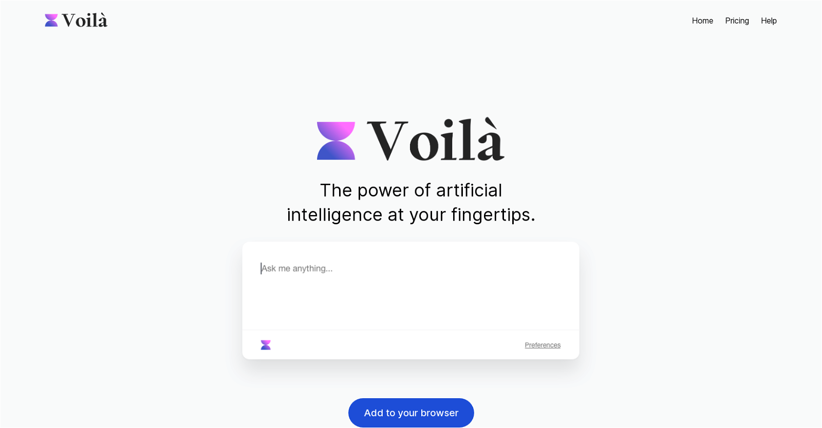 Voila website
