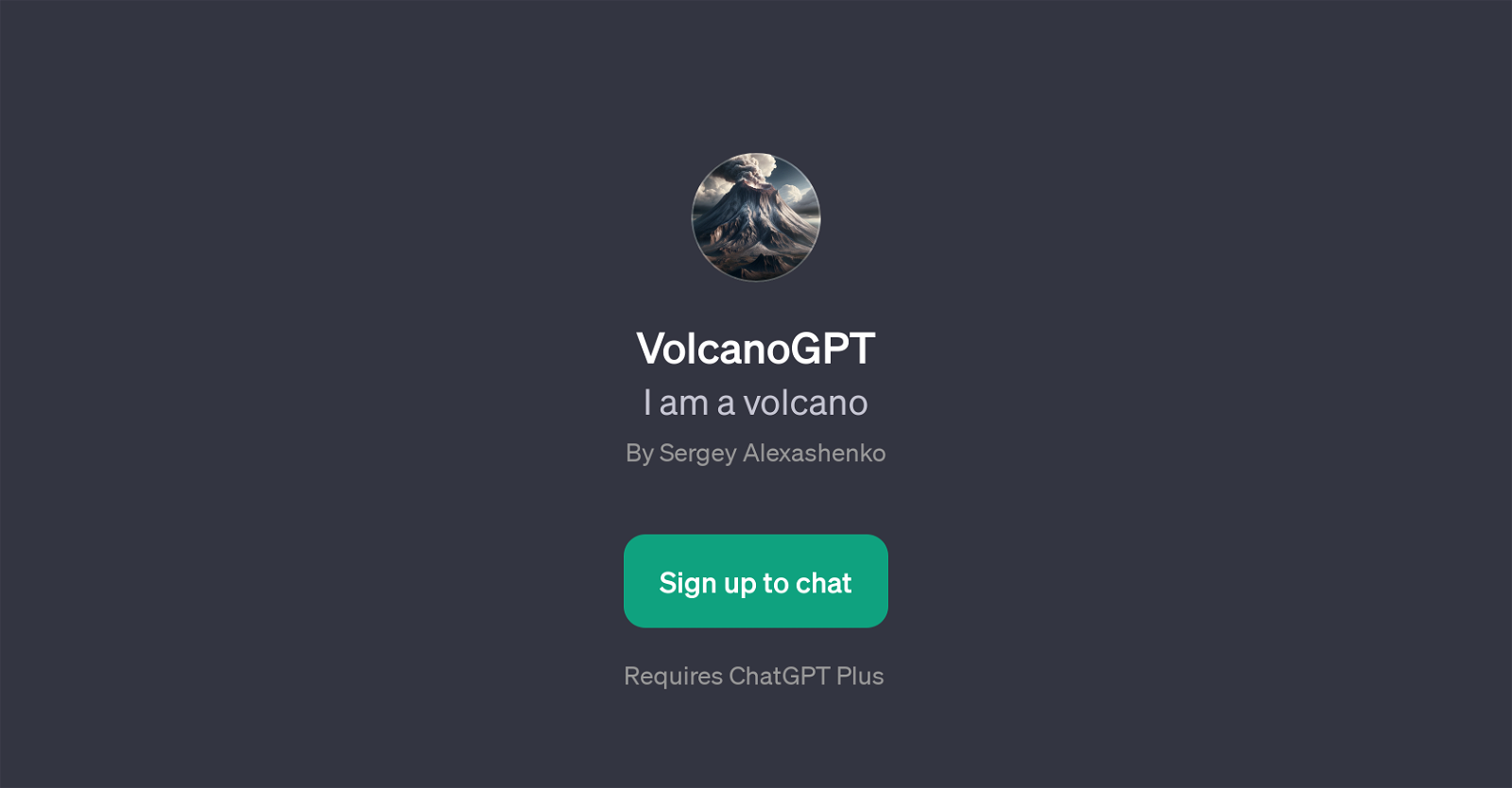 VolcanoGPT website