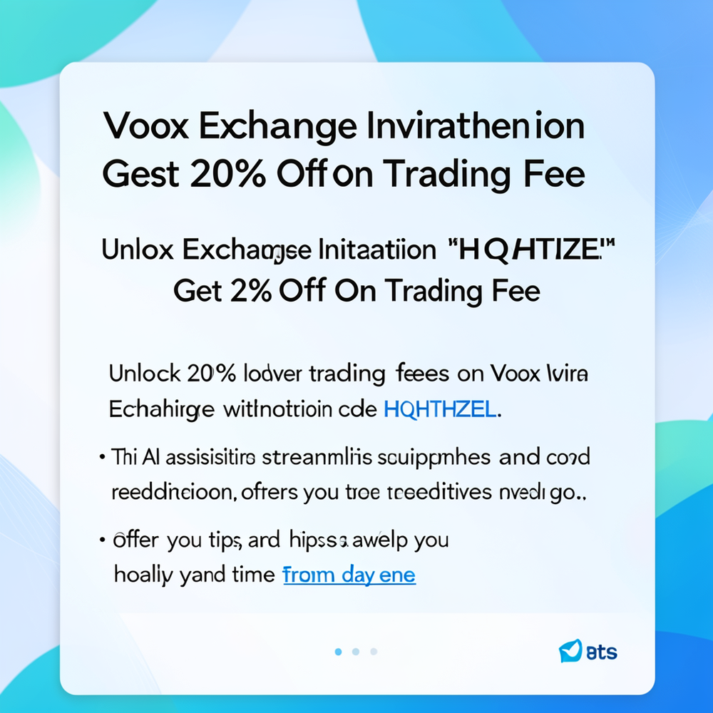 Voox Exchange Invitation Code "HQHTHZEL" Get 20% Off On Trading Fee website