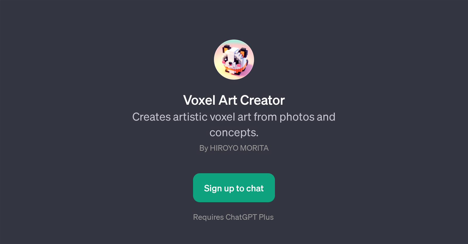 Voxel Art Creator website