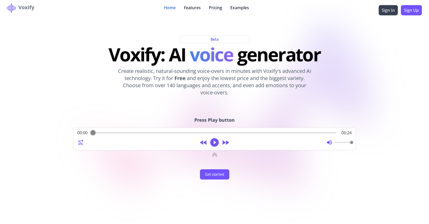 Voxify website