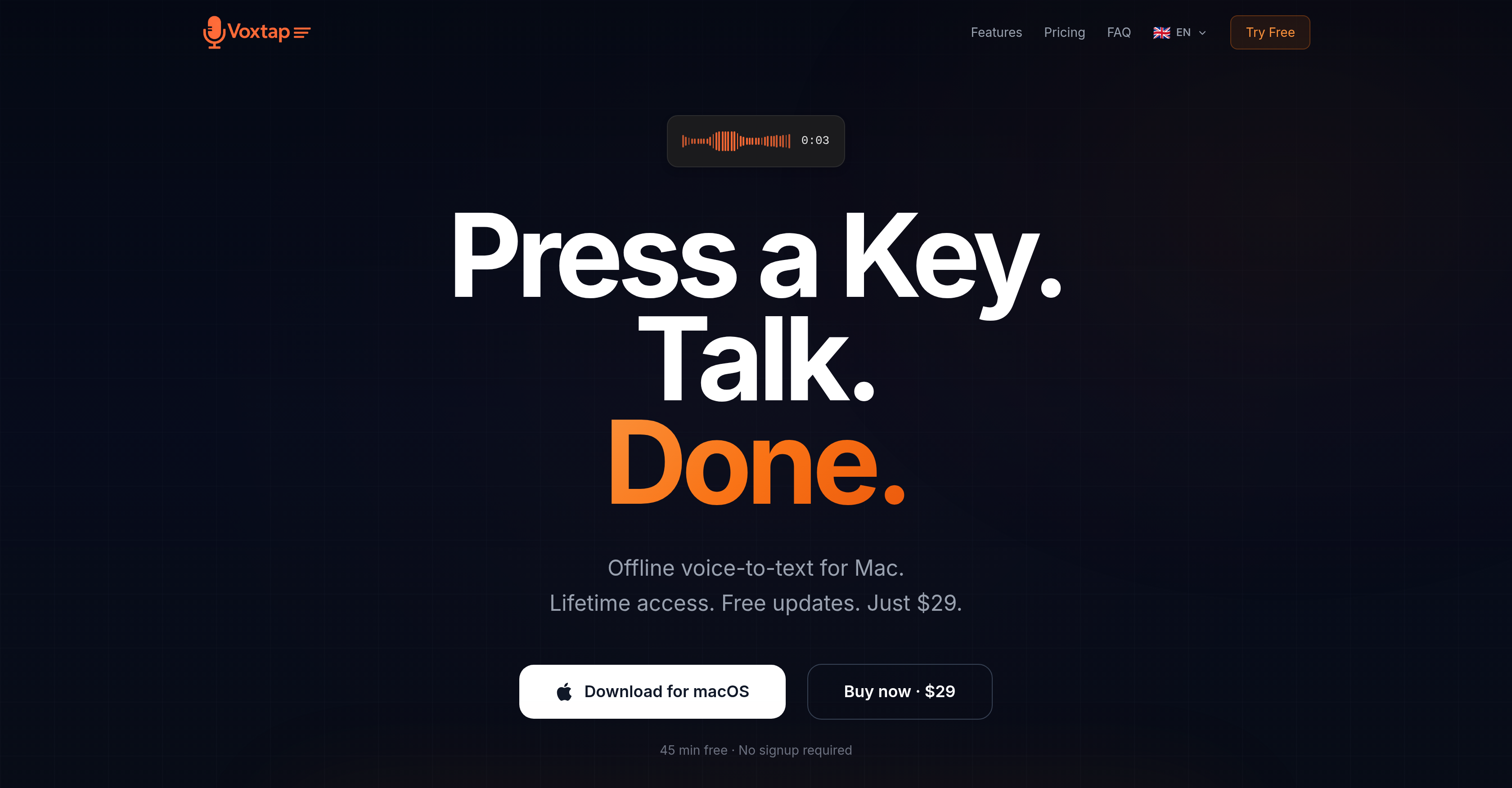 VoxTap preview