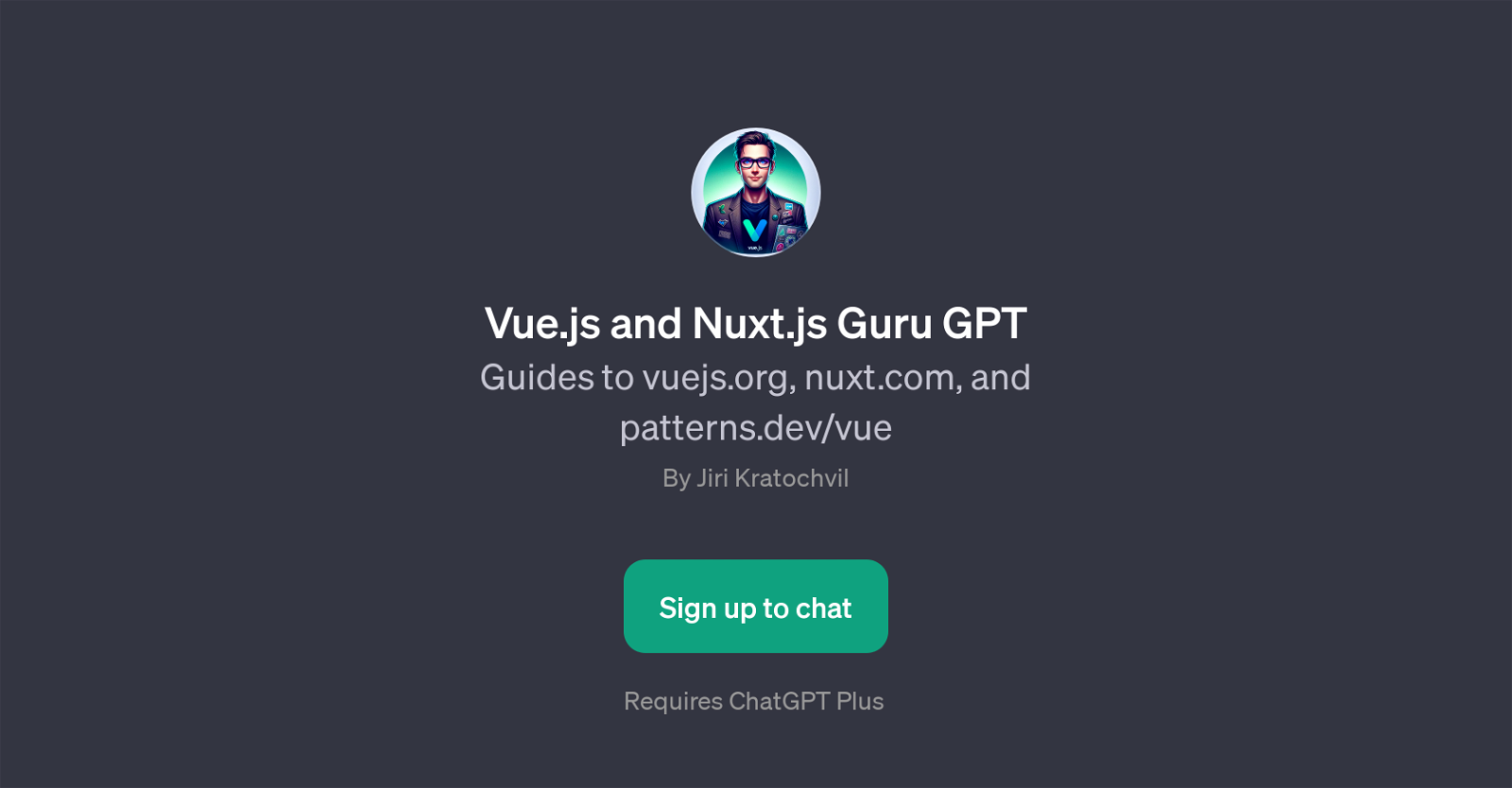 Vue.js and Nuxt.js Guru GPT website