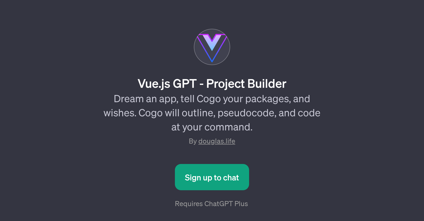 Vue.js GPT - Project Builder website