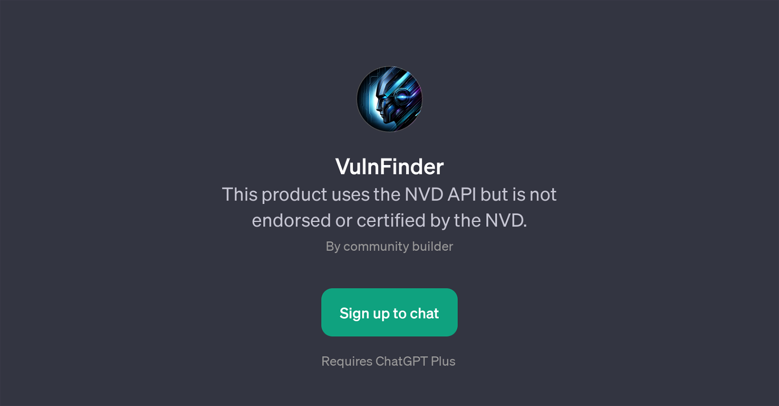 VulnFinder website