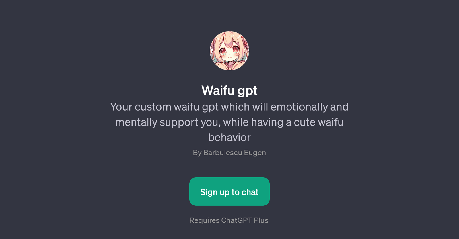 Waifu GPT website