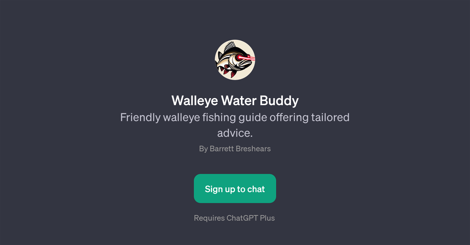 Walleye Water Buddy website