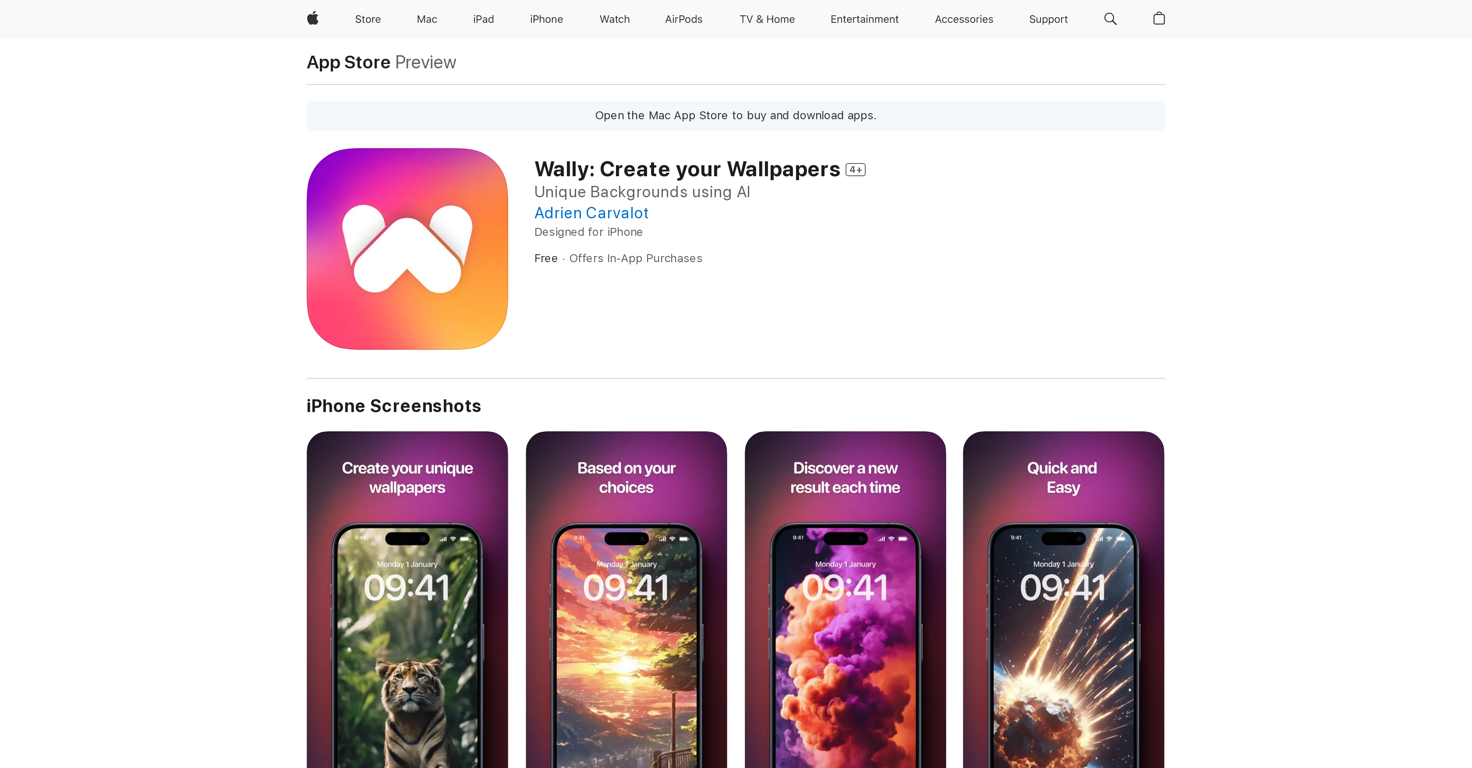 Wally website