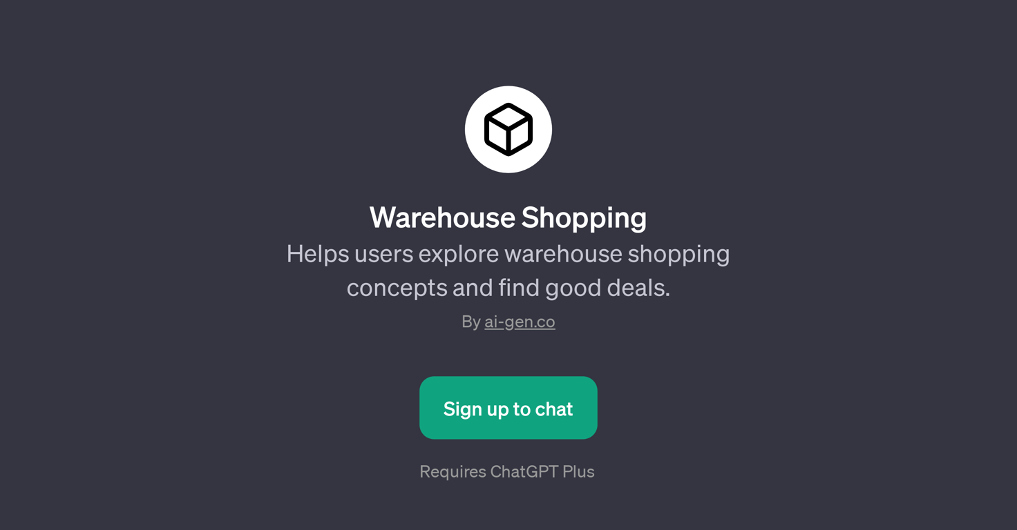 Warehouse Shopping website