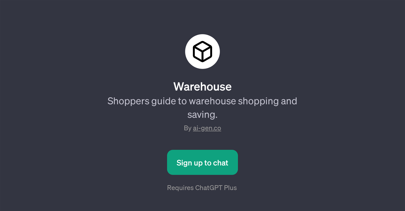 Warehouse website