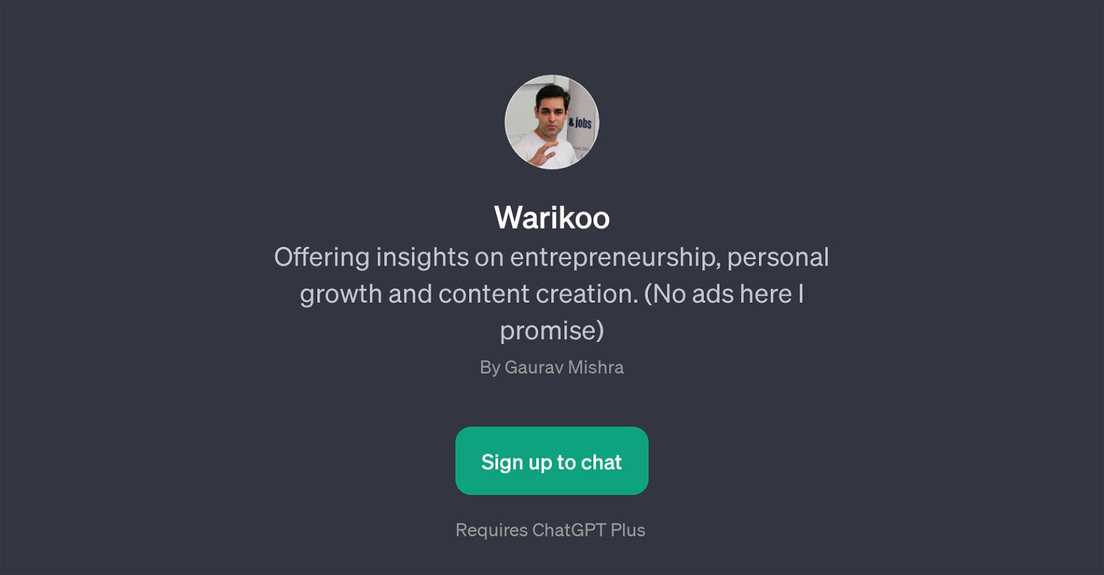 Warikoo website
