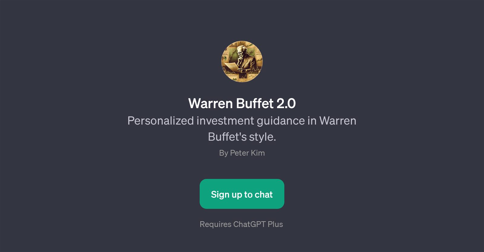 Warren Buffet 2.0 website