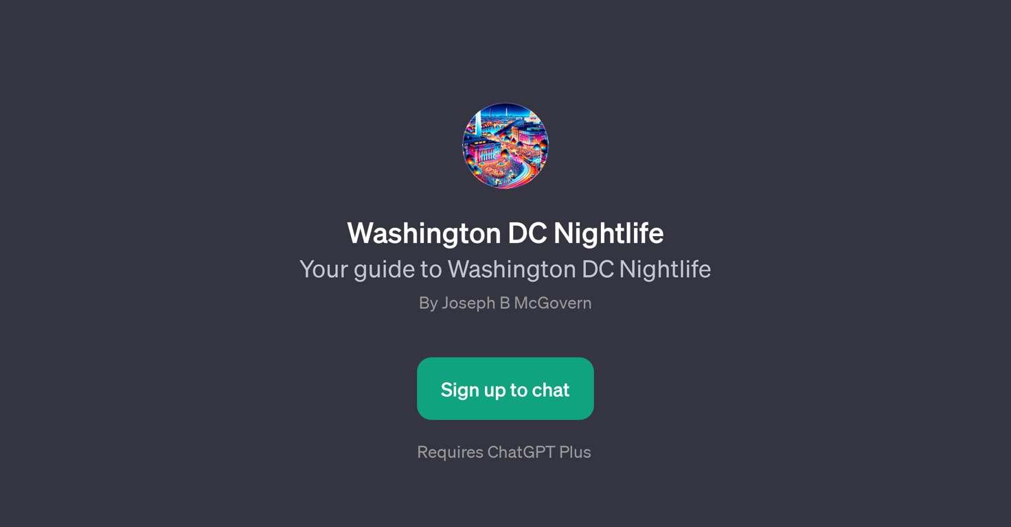 Washington DC Nightlife website