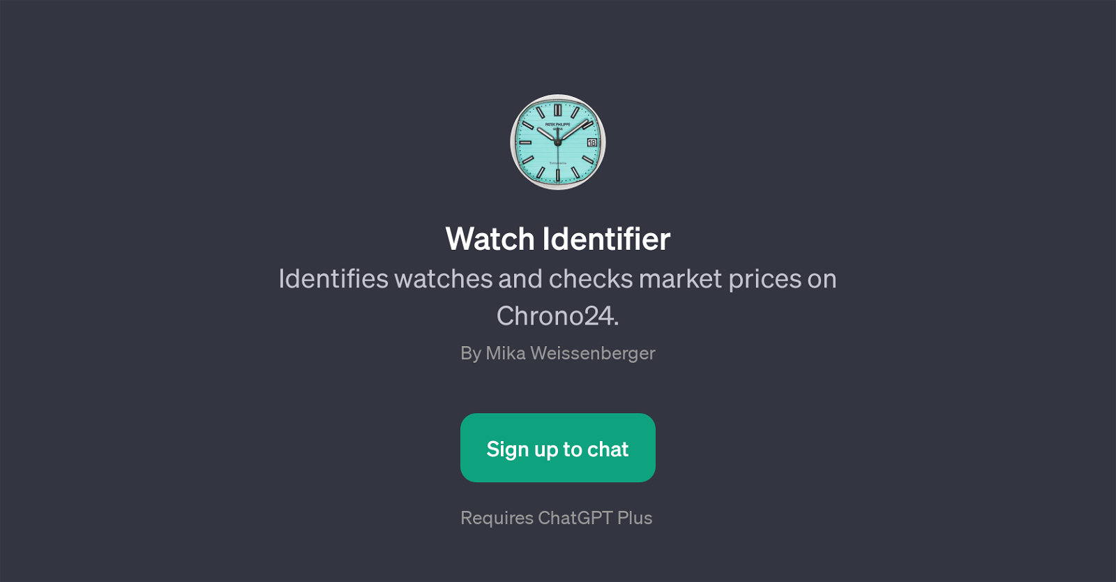 Watch Identifier website