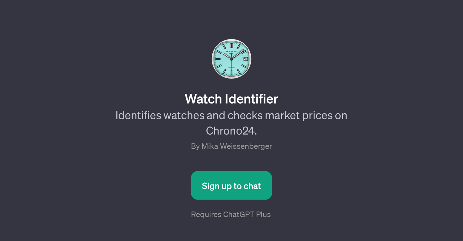 Watch Identifier website