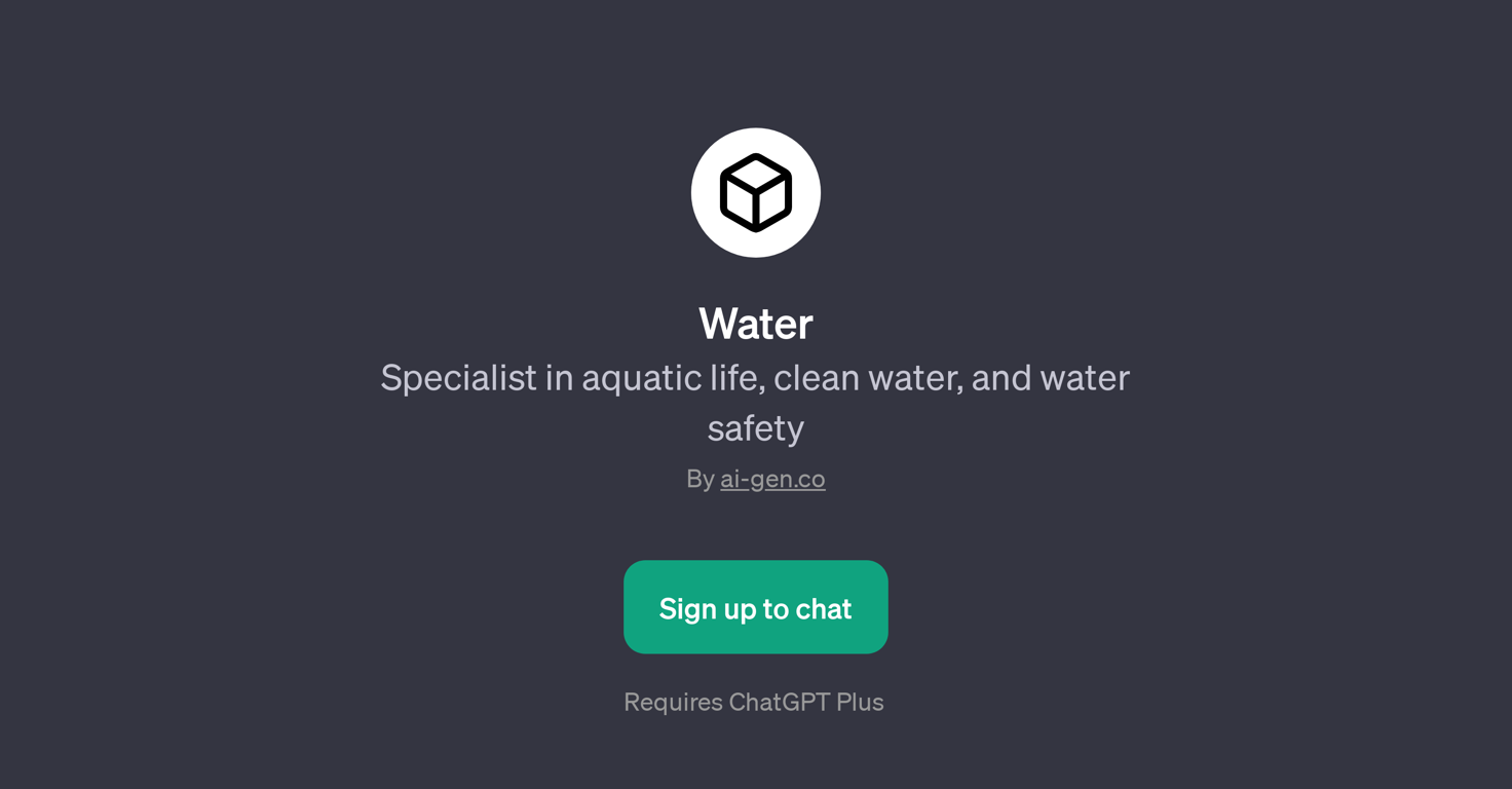 Water website
