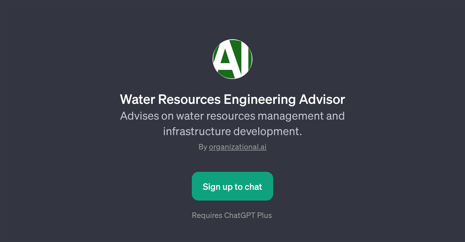 Water Resources Engineering Advisor website