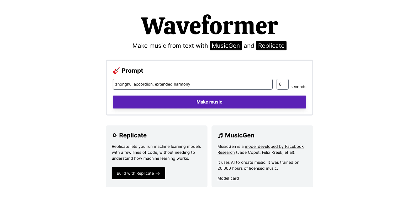Waveformer website