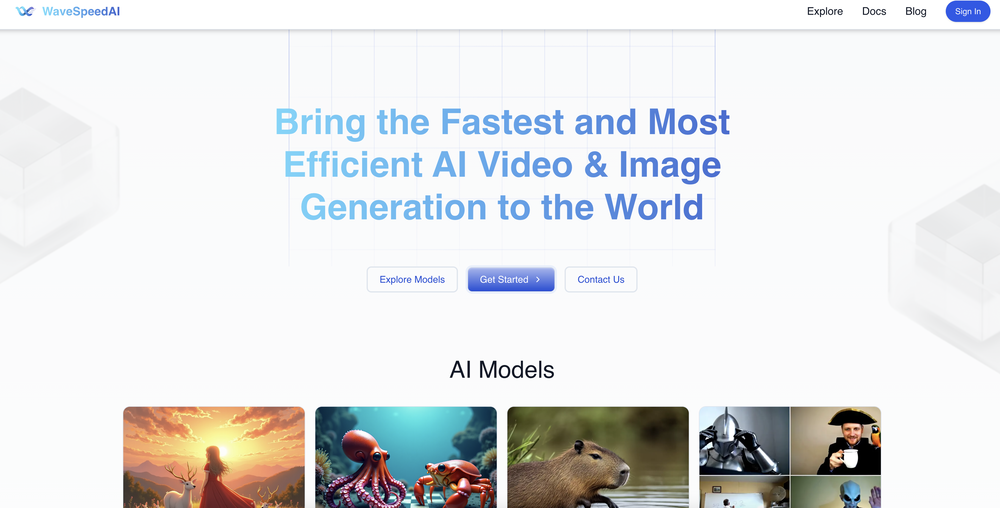 WaveSpeedAI website