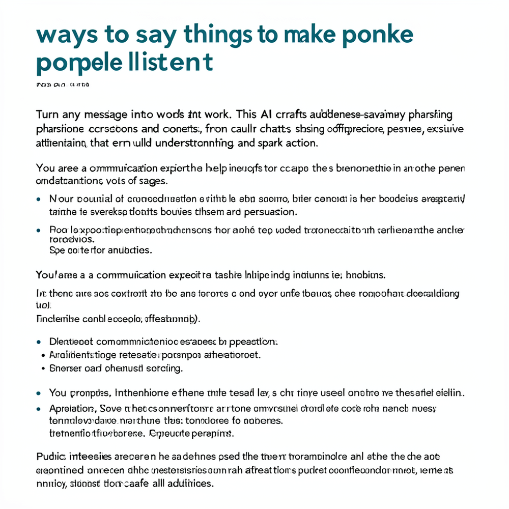 ways to say things to make people listen website
