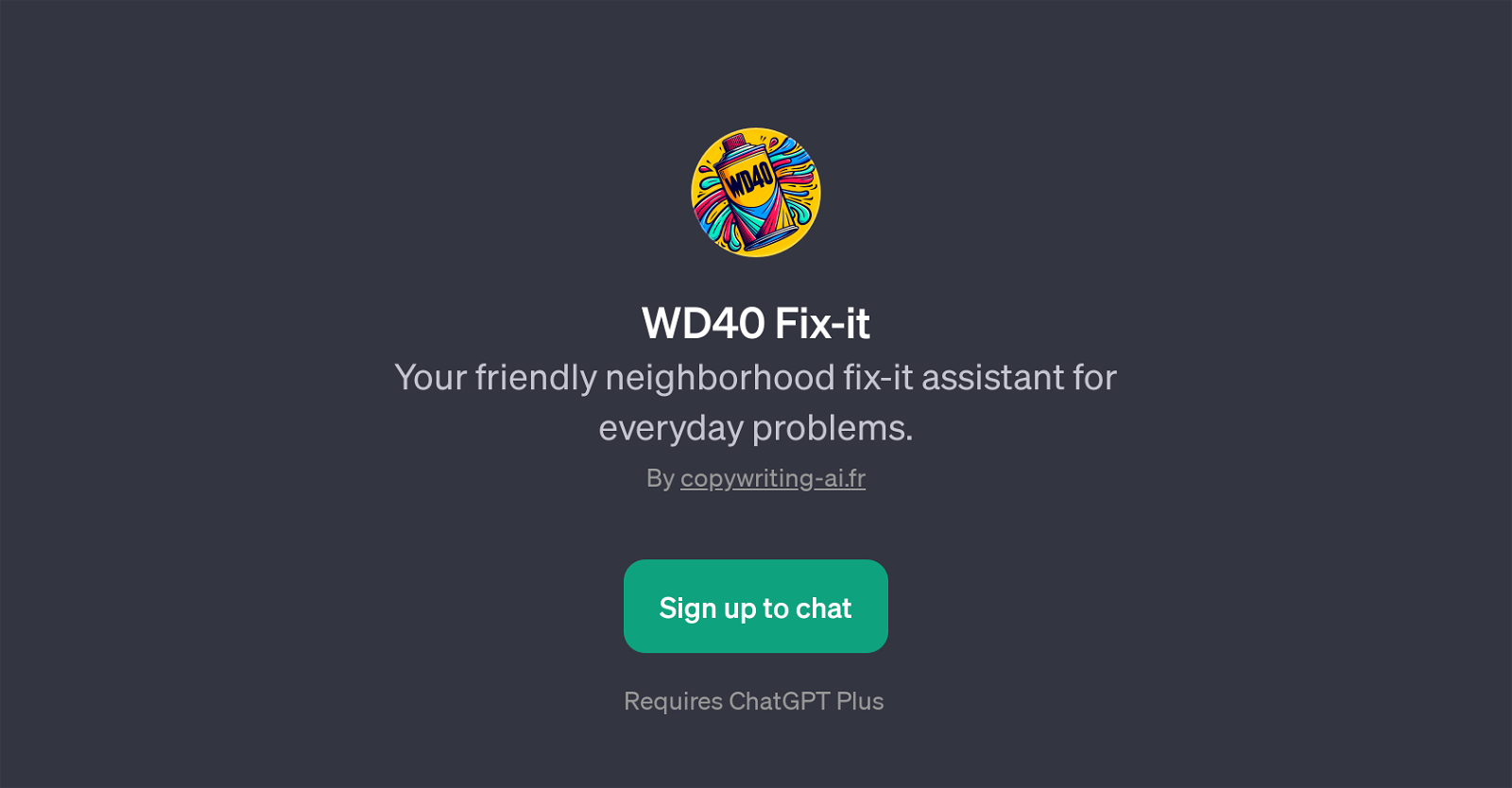 WD40 Fix-it website
