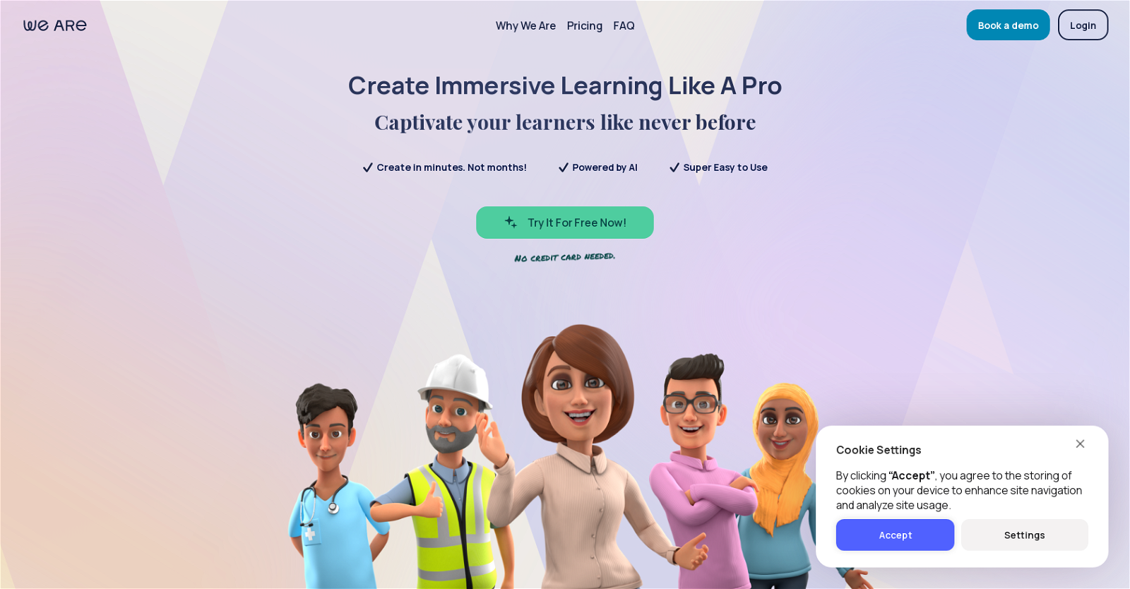 We Are Learning website