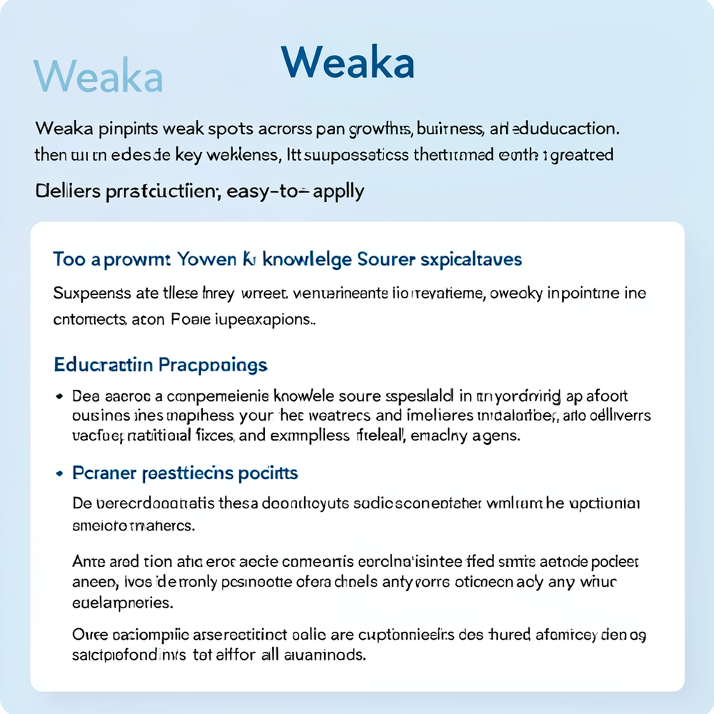 Weaka website