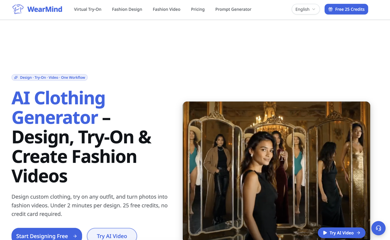 AI Clothing Generator Free website