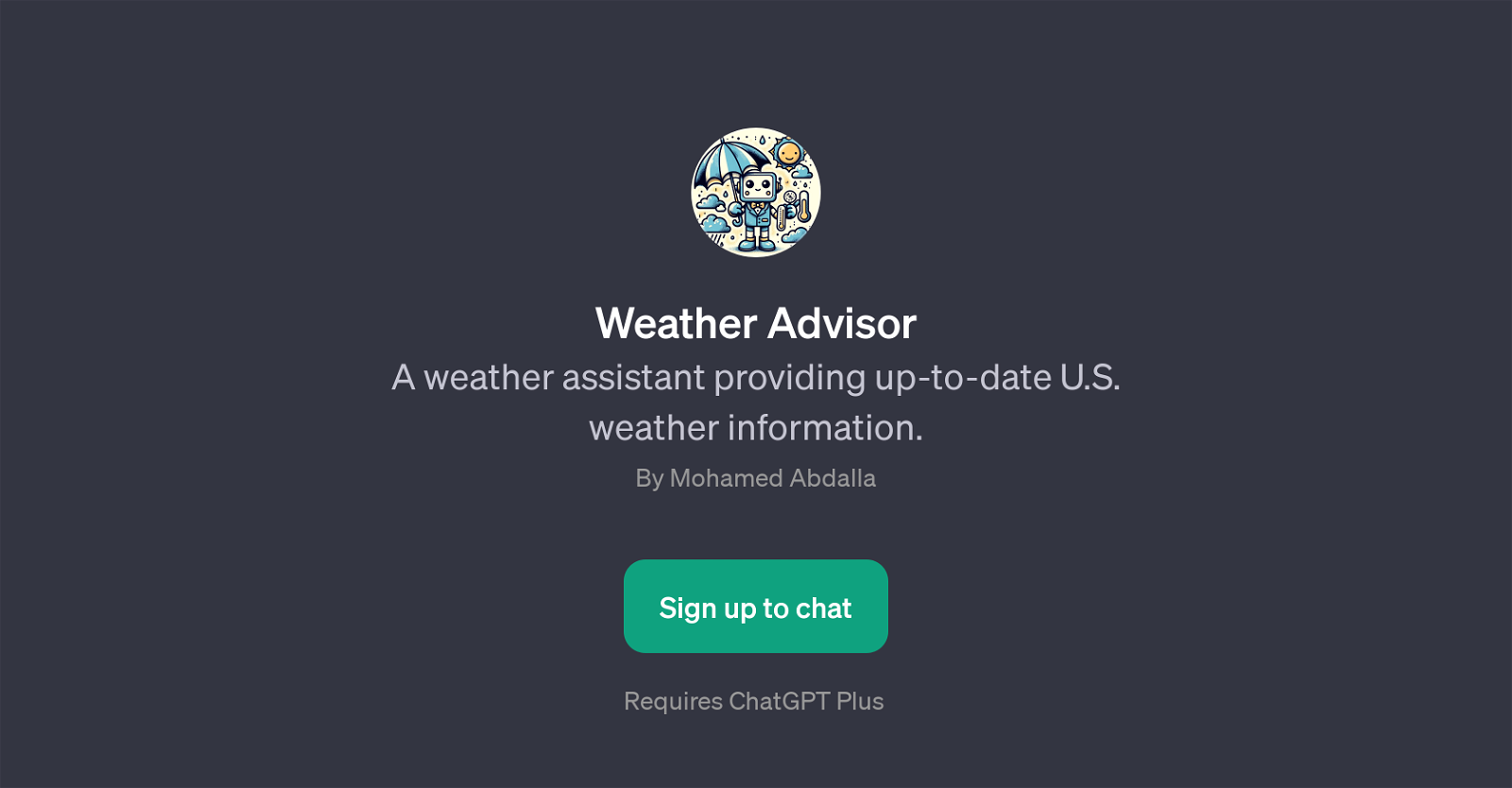 Weather Advisor website