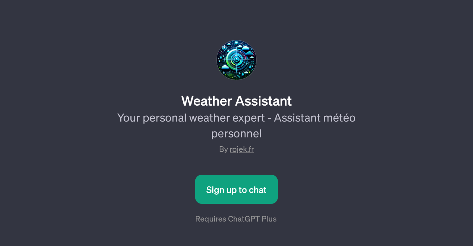 Weather Assistant website