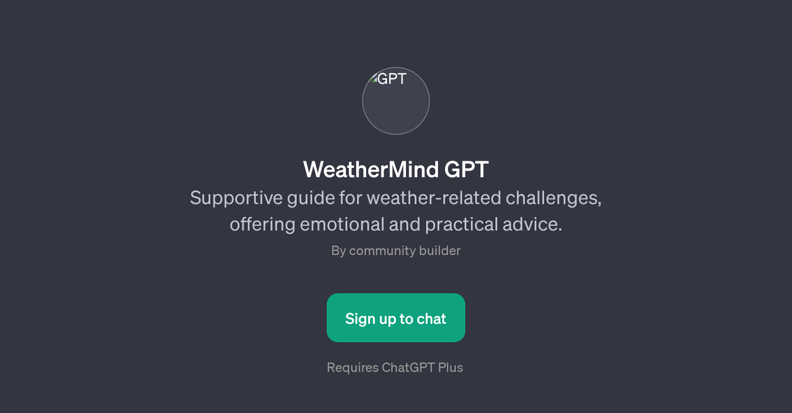 WeatherMind GPT website