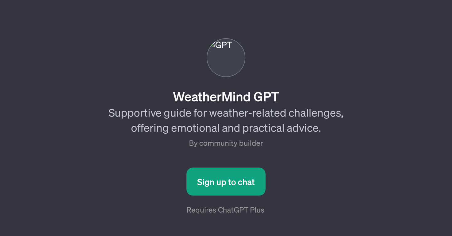 WeatherMind GPT website
