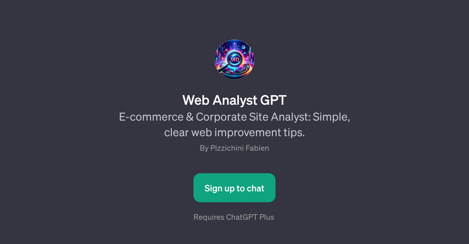Web Analyst GPT website