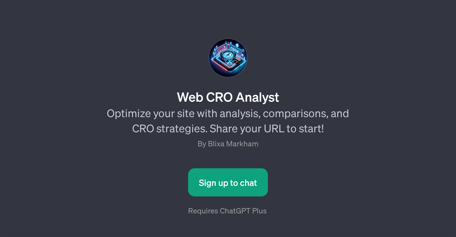Web CRO Analyst website