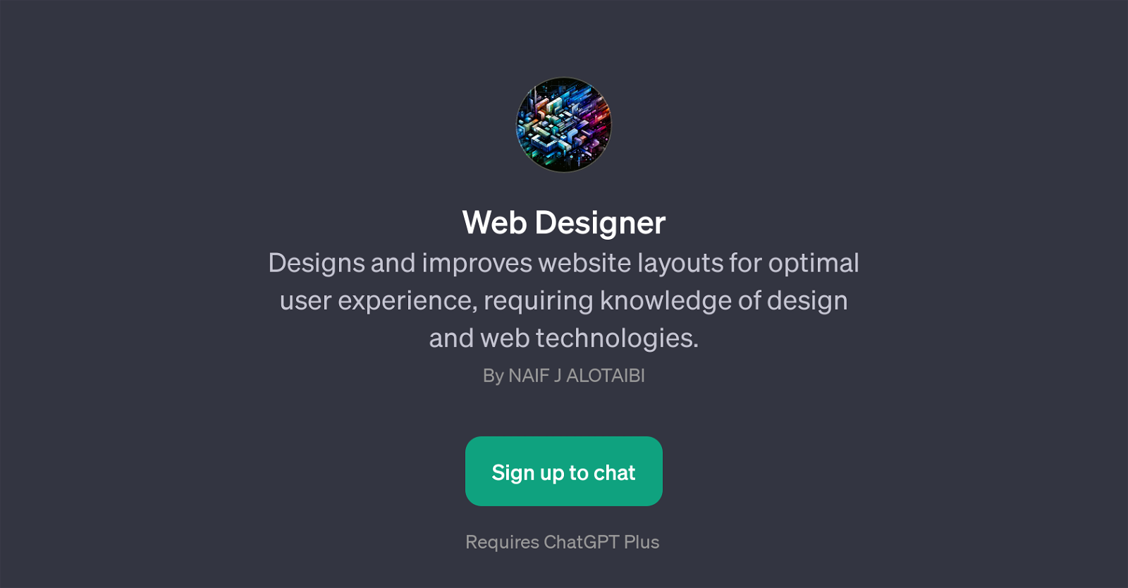 Web Designer GPT website
