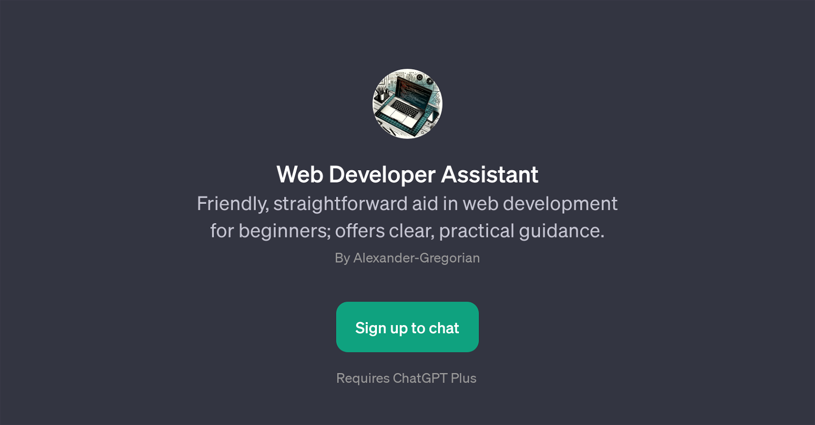 Web Developer Assistant website