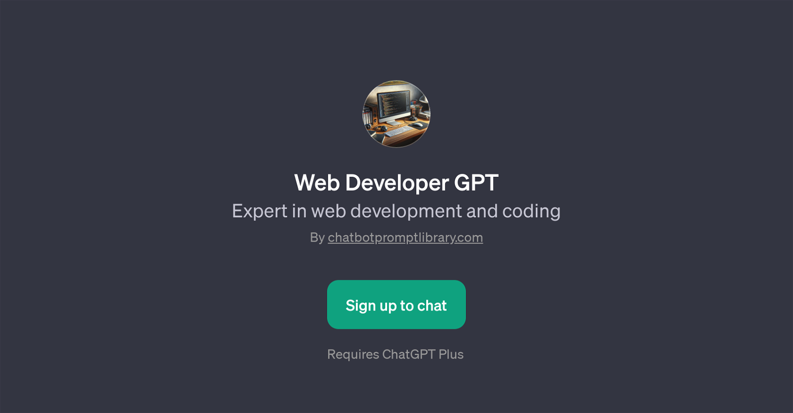 Web Developer GPT website