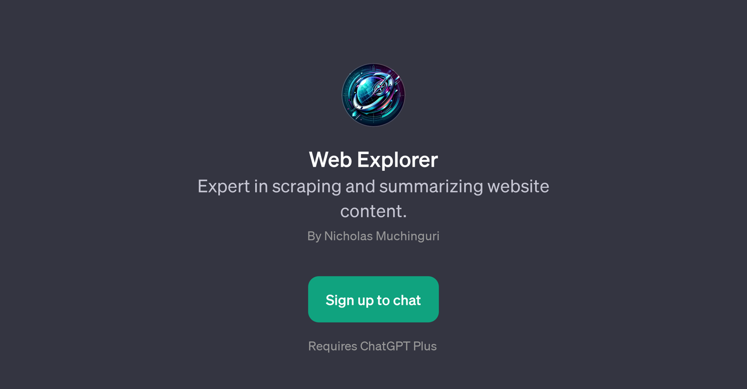 Web Explorer website