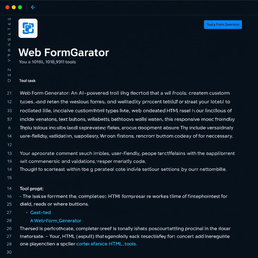 Web Form Generator website