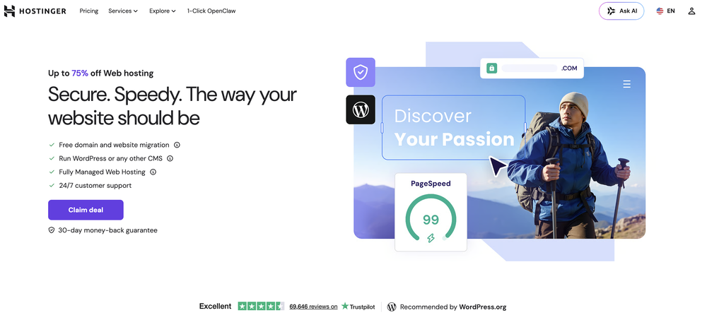 Web Hosting | Hostinger website