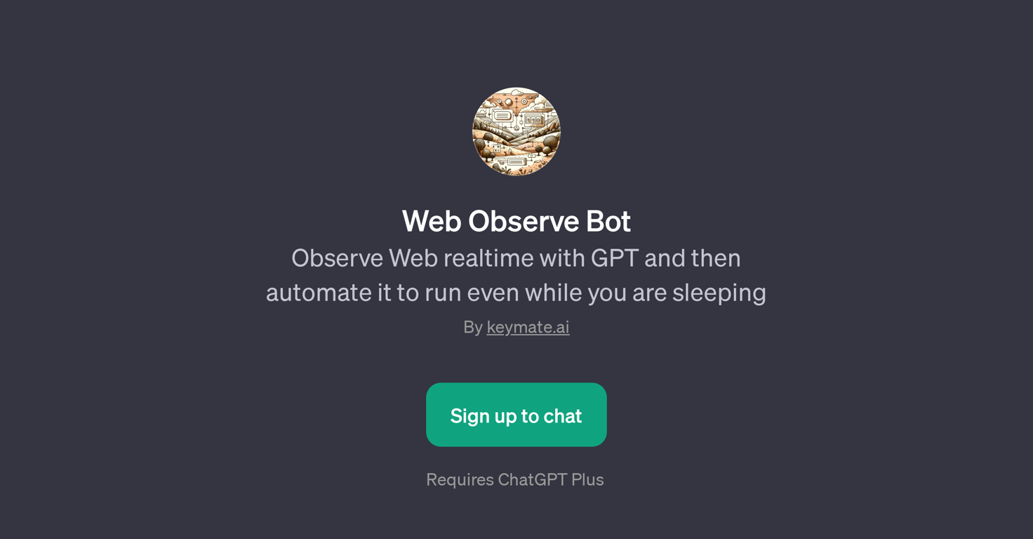 Web Observe Bot website