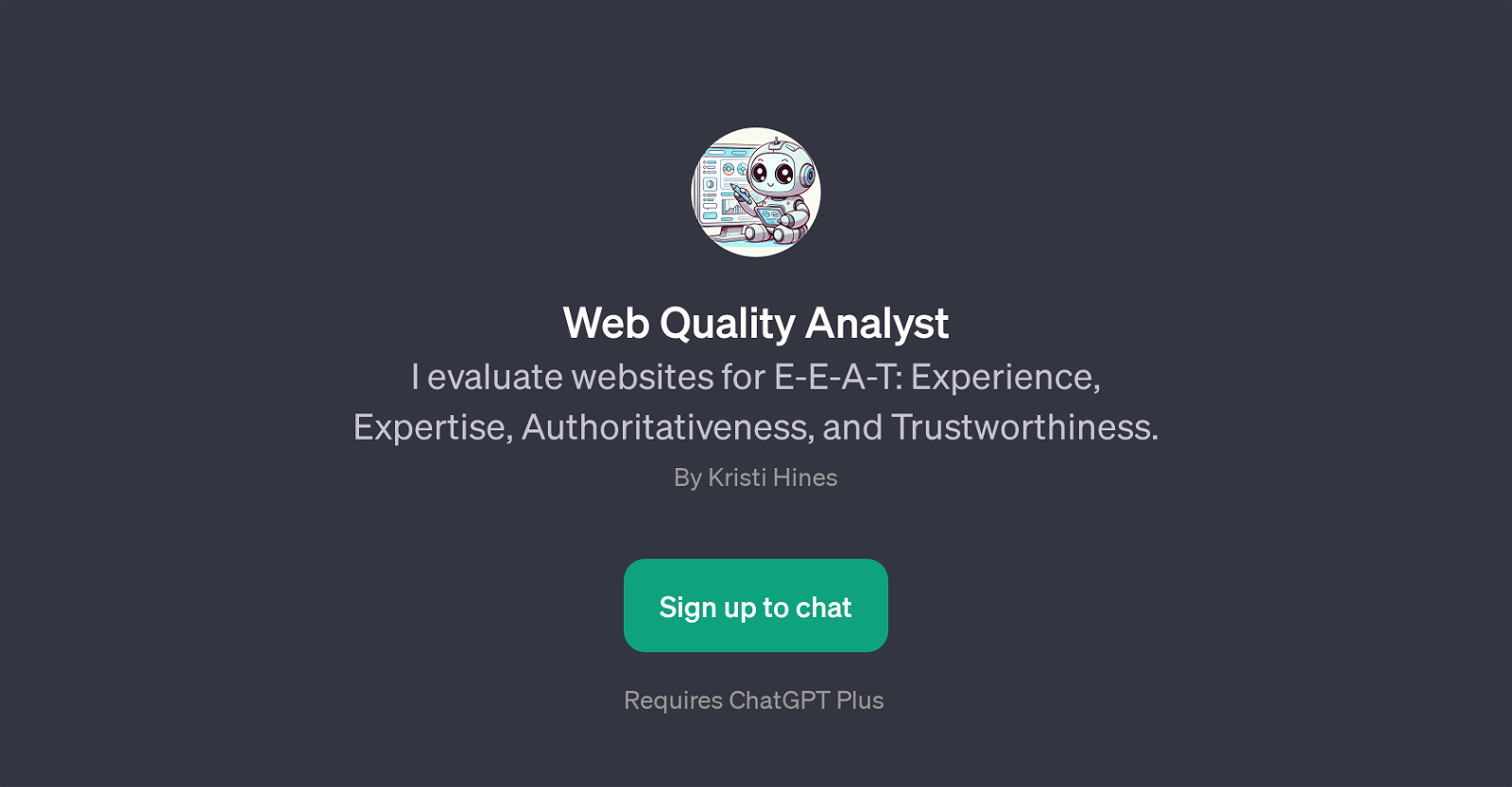 Web Quality Analyst website