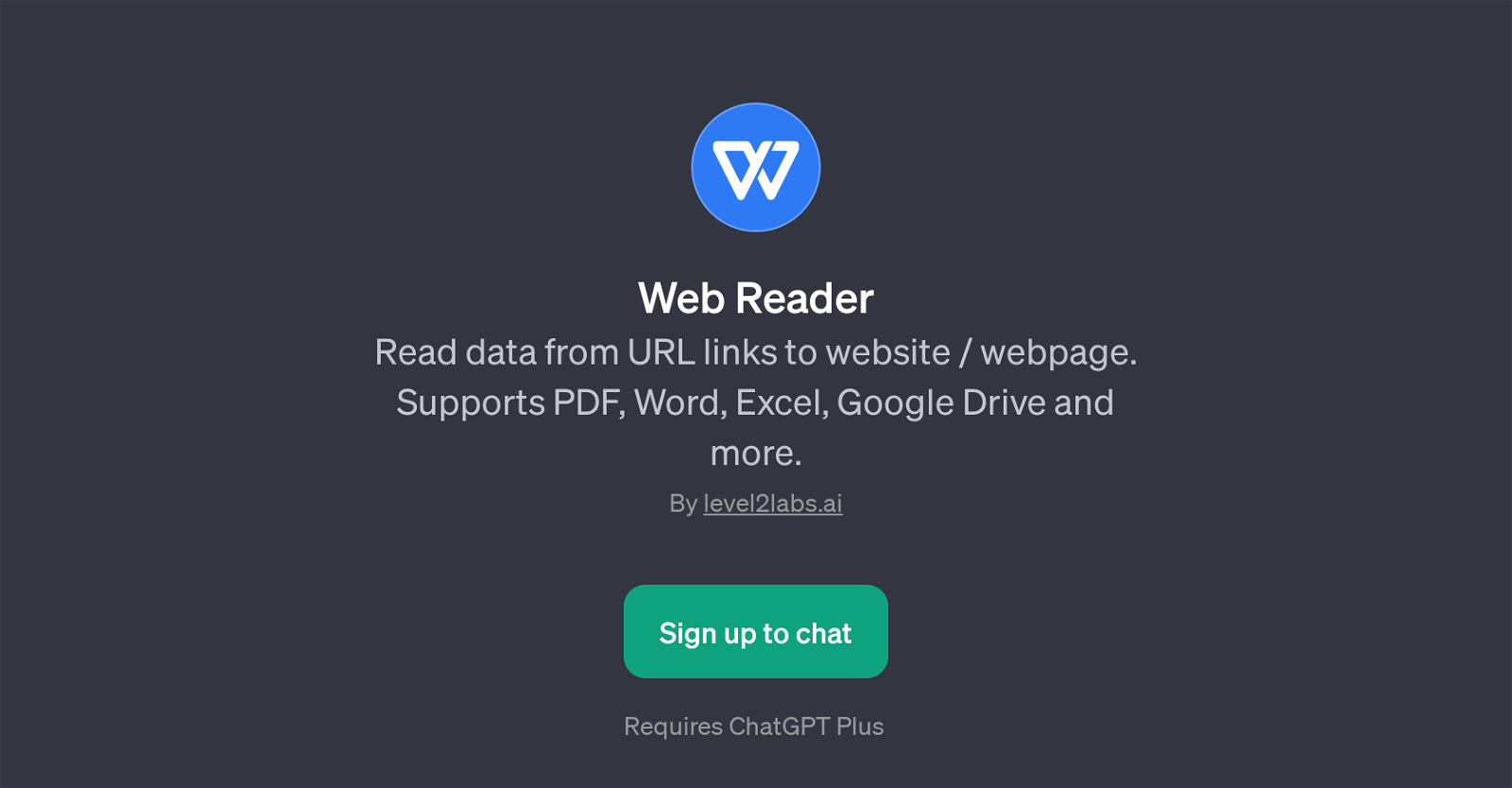 Web Reader website