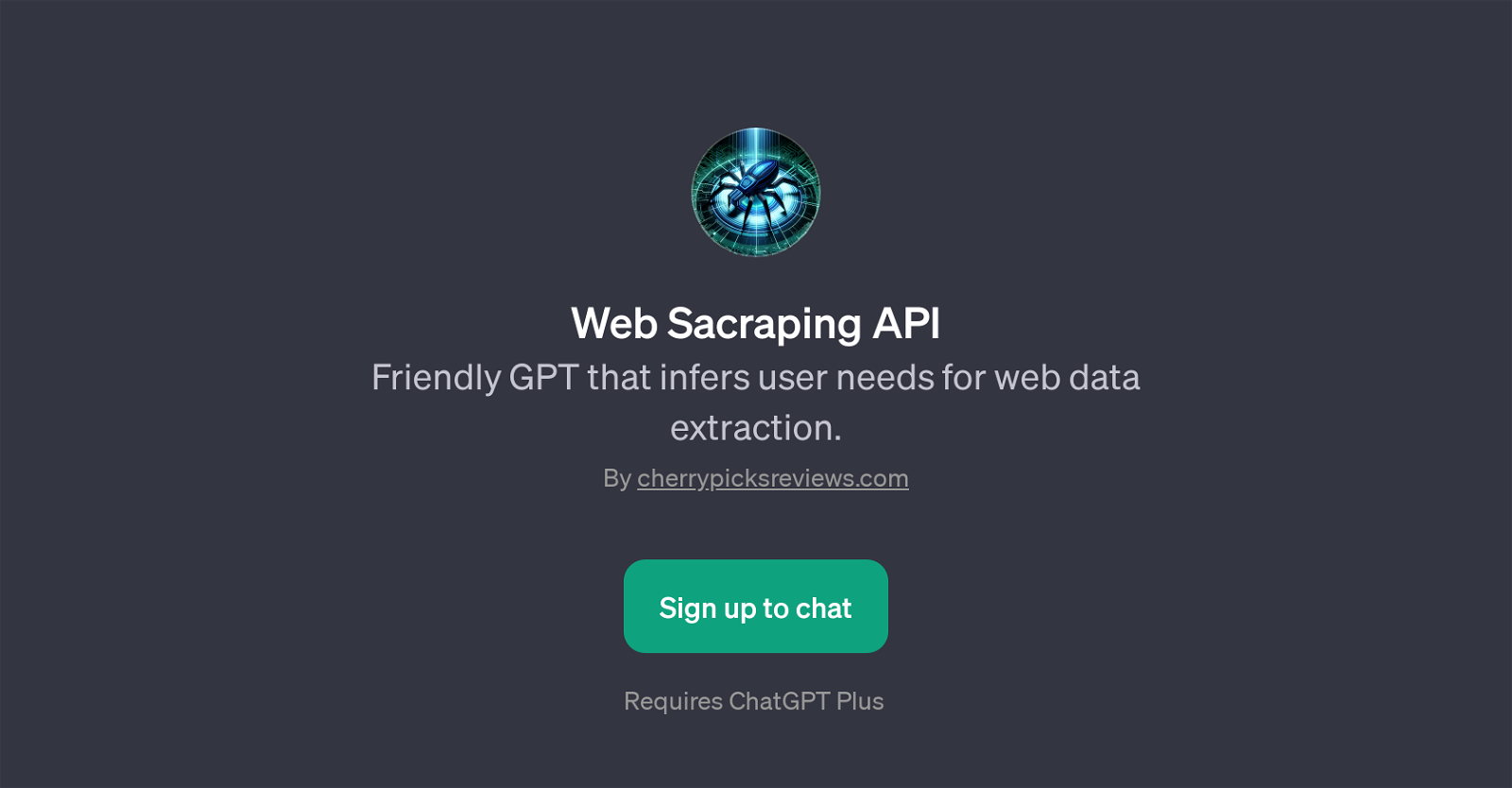 Web Sacraping API website