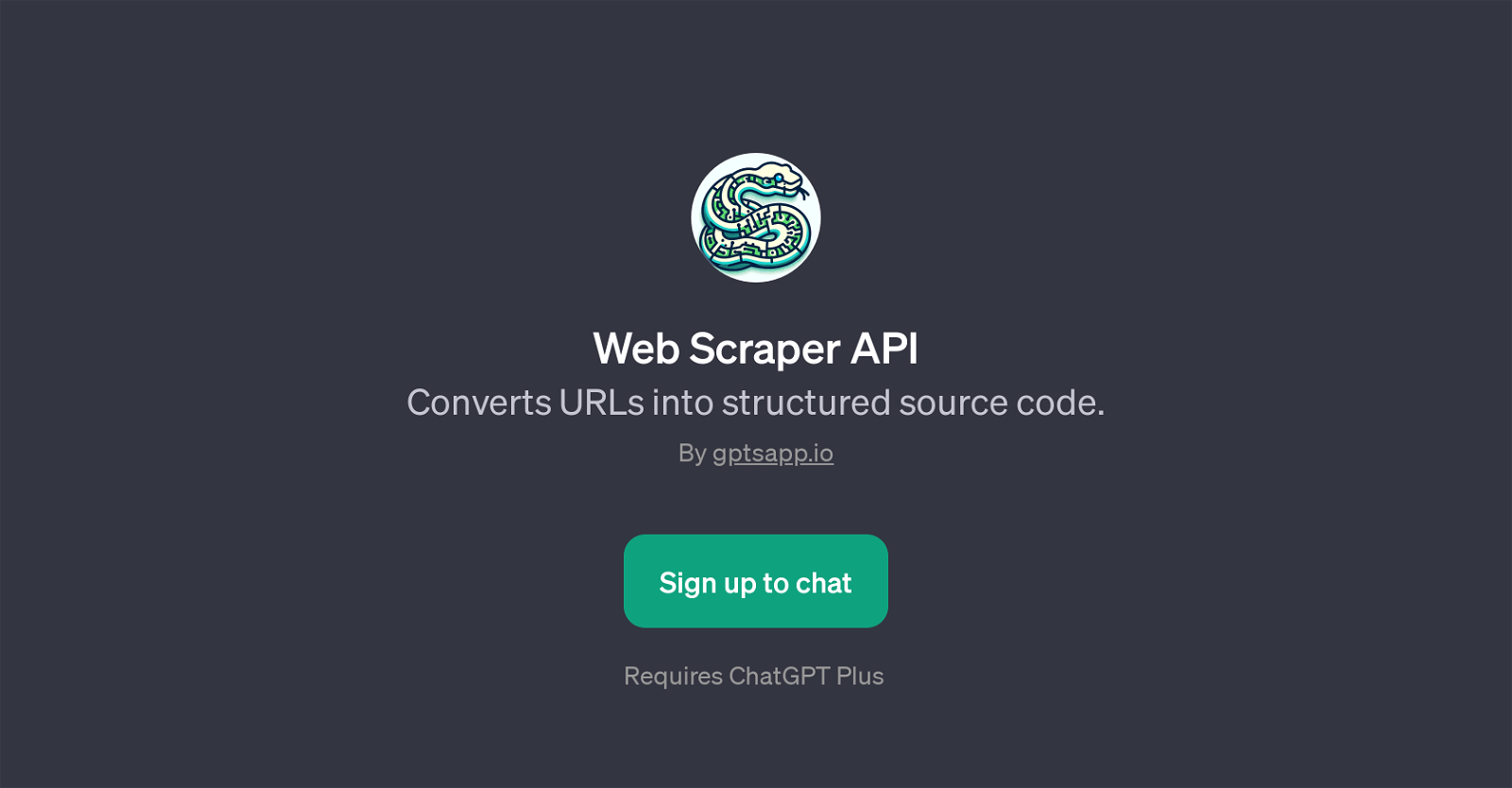 Web Scraper API website