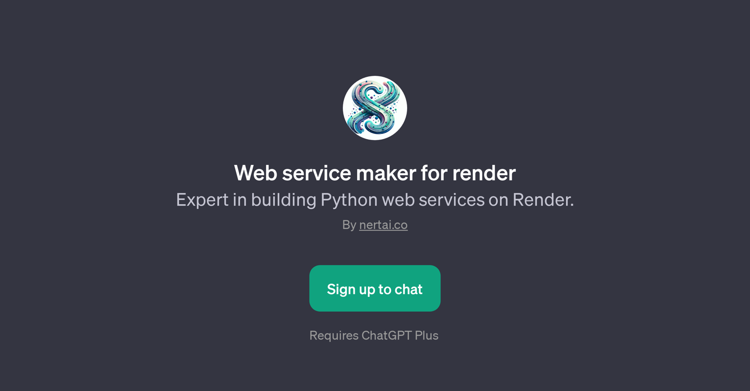 Web Service Maker for Render website