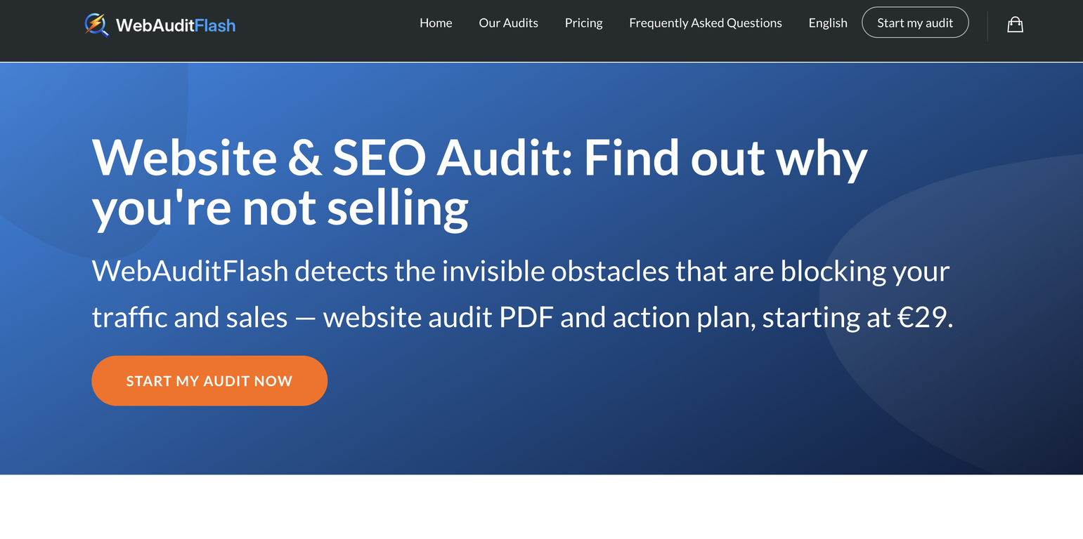 WebAuditFlash website